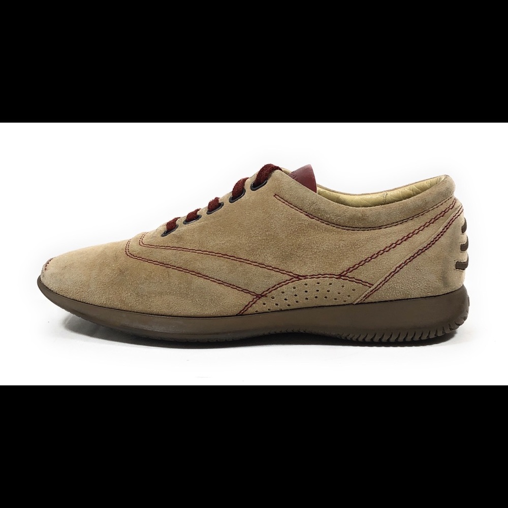 Hogan Women's Beige Suede Leather Sneakers